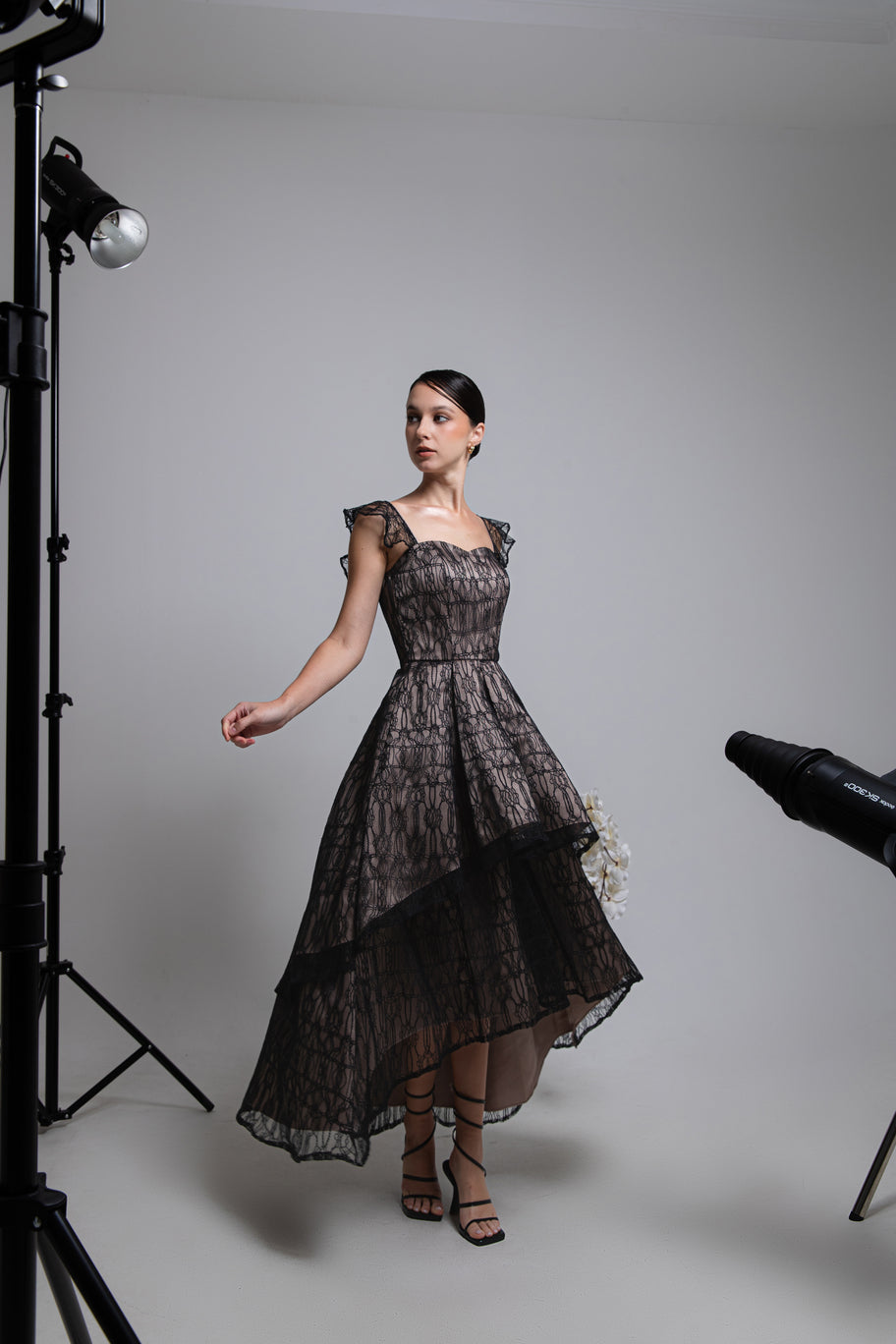 COMA LABEL - Elsie Corset Midi Dress