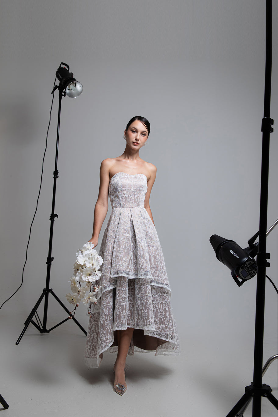 COMA LABEL - Elsie Corset Midi Dress