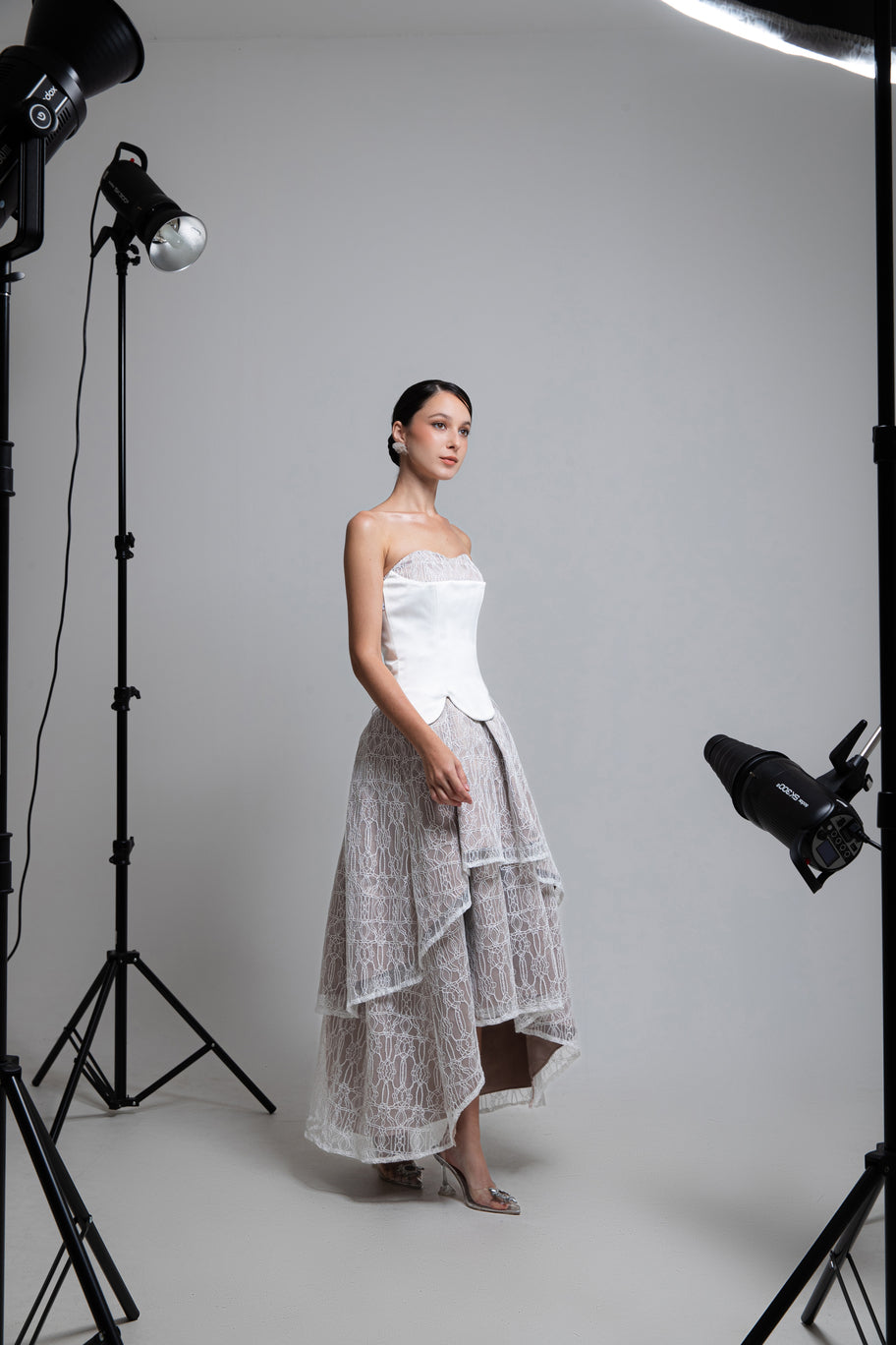 COMA LABEL - Elsie Corset Midi Dress