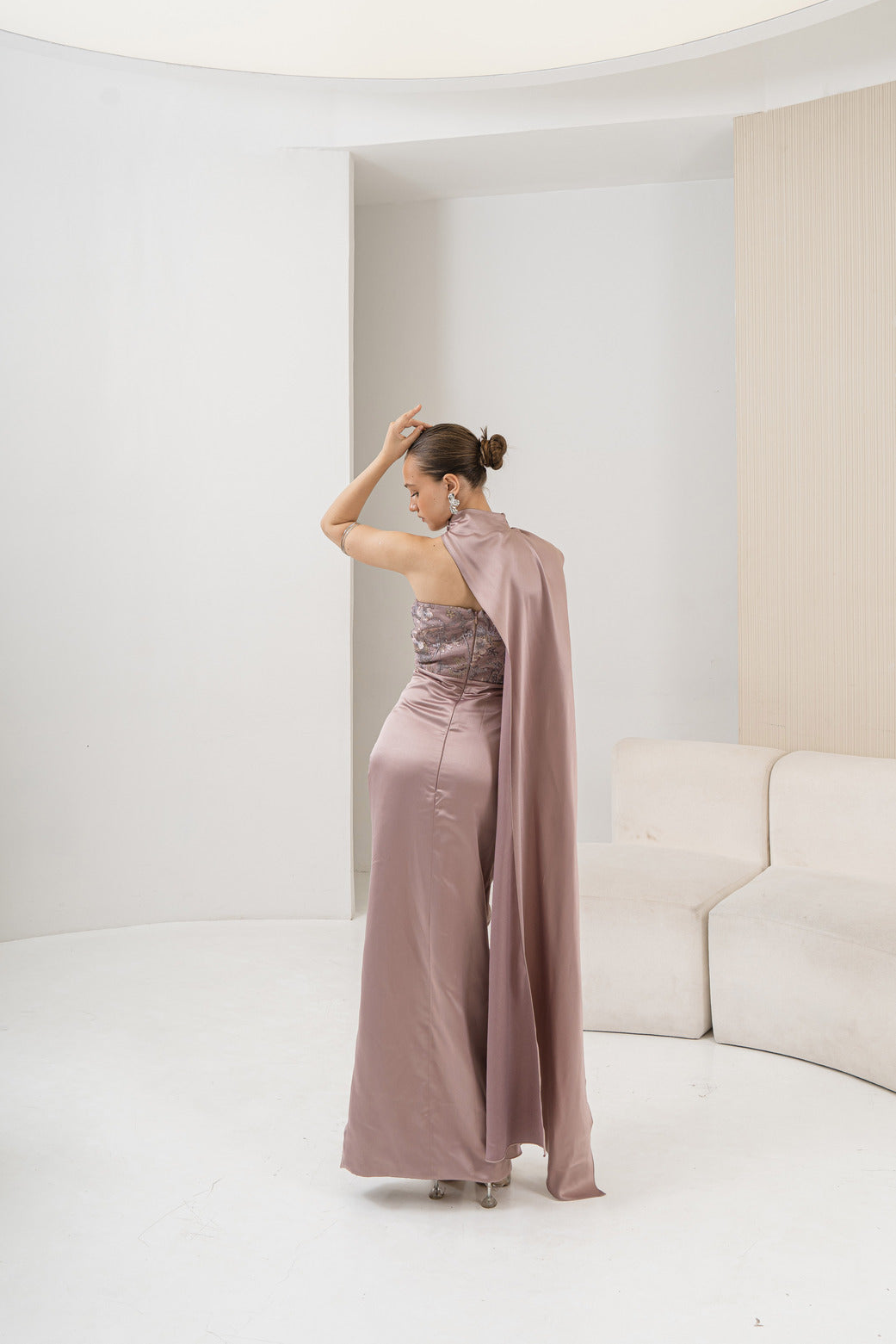 COMA LABEL - Syrene Cape Dress